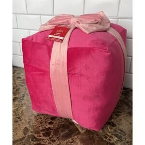 NEW Large Pink Christmas Gift Box Shaped Throw Pillow - Ashland